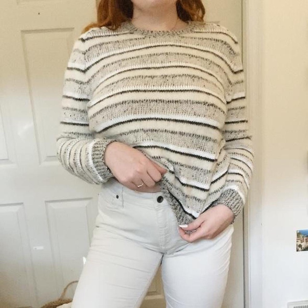 Cozy J brand striped sweater